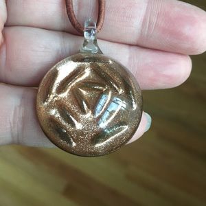 🌻Venetian Murano hand blown glass pendant